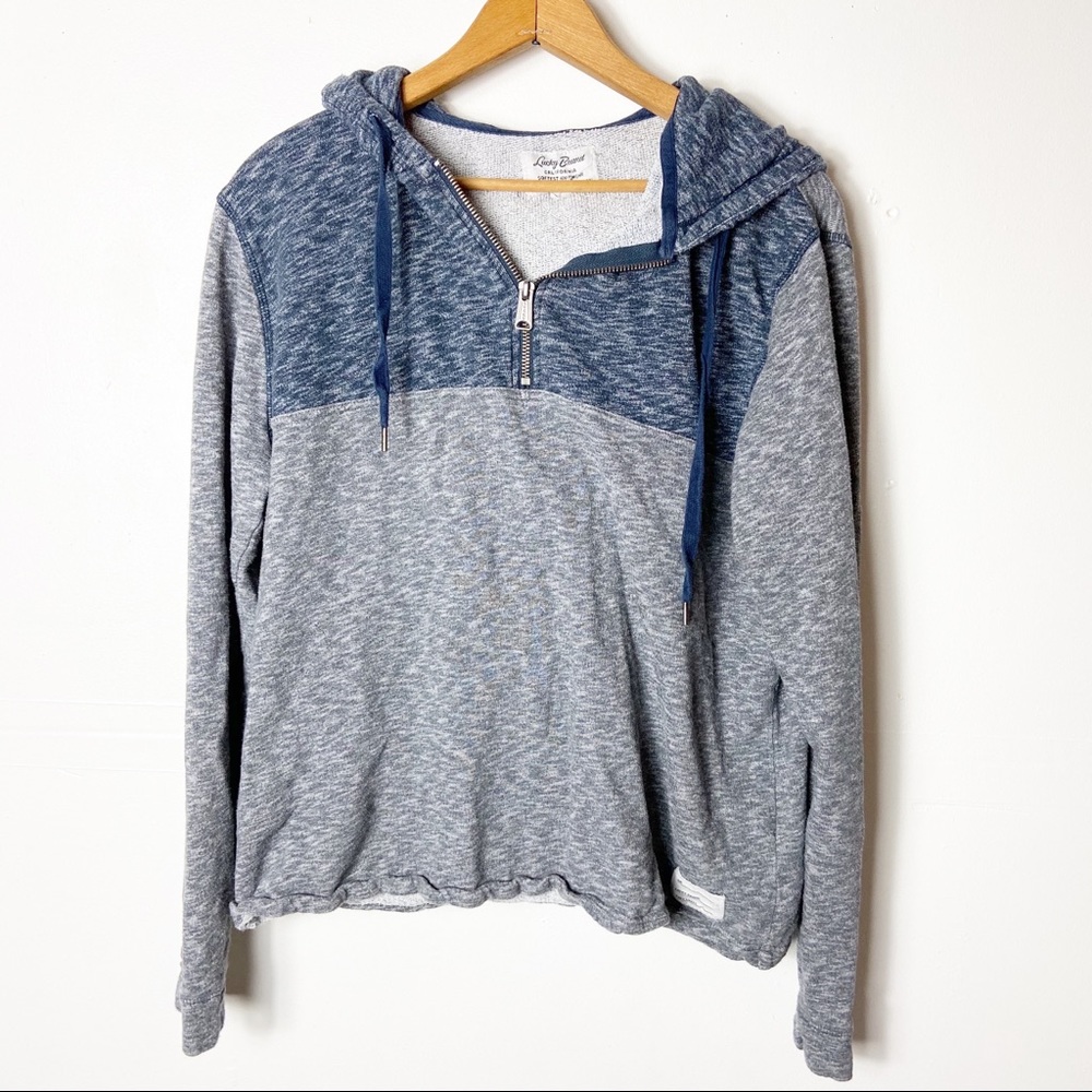 Lucky Brand Gray Two Toned Cropped Top Jacket